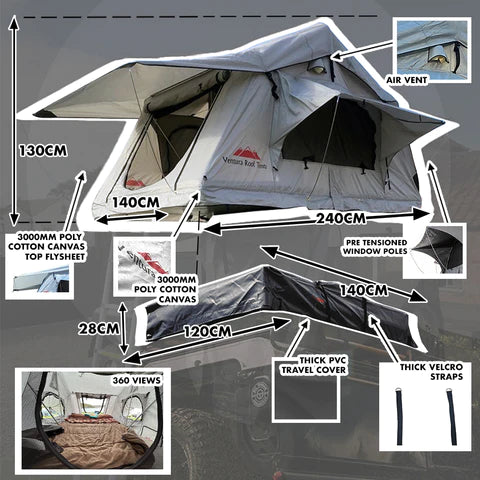 Ventura Delexe 1.4 Roof Top Tent.